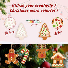 Load image into Gallery viewer, Paint by Numbers Christmas Ornaments - Gingerbread Holiday Kit