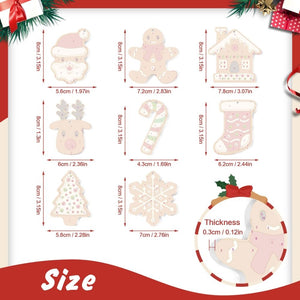 Paint by Numbers Christmas Ornaments - Gingerbread Holiday Kit