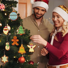 Load image into Gallery viewer, Paint by Numbers Christmas Ornaments - Snowman Angel Tree Kit
