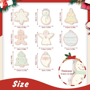 Paint by Numbers Christmas Ornaments - Snowman Angel Tree Kit