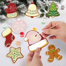 Load image into Gallery viewer, Paint by Numbers Christmas Ornaments - Winter Mittens Hats Kit