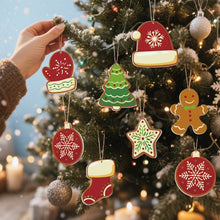 Load image into Gallery viewer, Paint by Numbers Christmas Ornaments - Winter Mittens Hats Kit