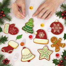 Load image into Gallery viewer, Paint by Numbers Christmas Ornaments - Winter Mittens Hats Kit