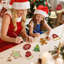 Load image into Gallery viewer, Paint by Numbers Christmas Ornaments - Winter Mittens Hats Kit