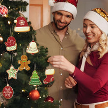 Load image into Gallery viewer, Paint by Numbers Christmas Ornaments - Winter Mittens Hats Kit