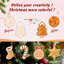 Load image into Gallery viewer, Paint by Numbers Christmas Ornaments - Candy Cane Gingerbread Kit