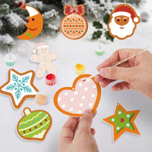 Load image into Gallery viewer, Paint by Numbers Christmas Ornaments - Moon Star Heart Kit