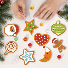 Load image into Gallery viewer, Paint by Numbers Christmas Ornaments - Moon Star Heart Kit