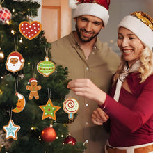 Load image into Gallery viewer, Paint by Numbers Christmas Ornaments - Moon Star Heart Kit