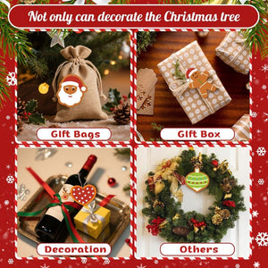 Paint by Numbers Christmas Ornaments - Moon Star Heart Kit