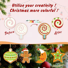 Load image into Gallery viewer, Paint by Numbers Christmas Ornaments - Moon Star Heart Kit