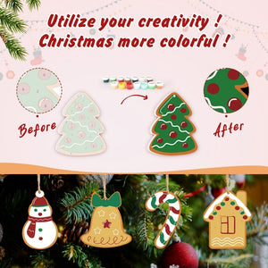 Paint by Numbers Christmas Ornaments - Mitten Gift Box Kit
