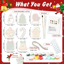 Load image into Gallery viewer, Paint by Numbers Christmas Ornaments - Mitten Gift Box Kit