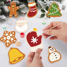 Load image into Gallery viewer, Paint by Numbers Christmas Ornaments - Santa Stocking Kit