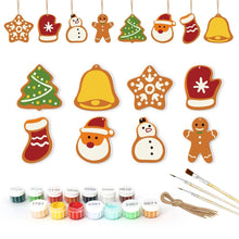 Load image into Gallery viewer, Paint by Numbers Christmas Ornaments - Santa Stocking Kit