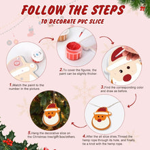 Load image into Gallery viewer, Paint by Numbers Christmas Ornaments - Santa Stocking Kit