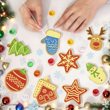 Load image into Gallery viewer, Paint by Numbers Christmas Ornaments - Star House Reindeer Tree Kit
