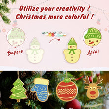 Load image into Gallery viewer, Paint by Numbers Christmas Ornaments - Star House Reindeer Tree Kit