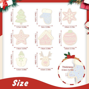Paint by Numbers Christmas Ornaments - Star House Reindeer Tree Kit