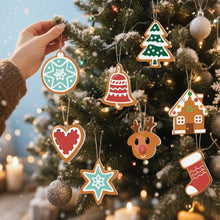 Load image into Gallery viewer, Paint by Numbers Christmas Ornaments - Heart Star Stocking Reindeer Kit
