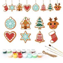 Load image into Gallery viewer, Paint by Numbers Christmas Ornaments - Heart Star Stocking Reindeer Kit