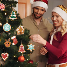 Load image into Gallery viewer, Paint by Numbers Christmas Ornaments - Heart Star Stocking Reindeer Kit