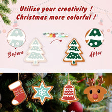 Load image into Gallery viewer, Paint by Numbers Christmas Ornaments - Heart Star Stocking Reindeer Kit