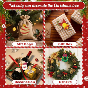 Paint by Numbers Christmas Ornaments - Bells Wreath Kit
