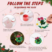 Load image into Gallery viewer, Paint by Numbers Christmas Ornaments - Bells Wreath Kit