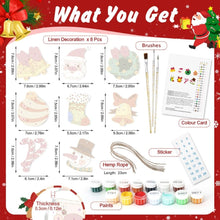Load image into Gallery viewer, Paint by Numbers Christmas Ornaments - Bells Wreath Kit