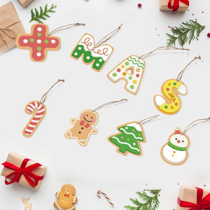 Paint by Numbers Christmas Ornaments - XMAS Letters Kit Figured'Art