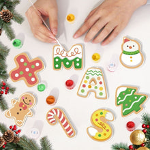 Load image into Gallery viewer, Paint by Numbers Christmas Ornaments - XMAS Letters Kit