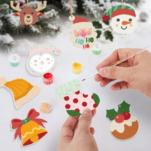 Load image into Gallery viewer, Paint by Numbers Christmas Ornaments - Reindeer Santa Stocking Kit