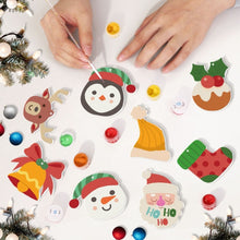 Load image into Gallery viewer, Paint by Numbers Christmas Ornaments - Reindeer Santa Stocking Kit