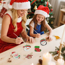 Load image into Gallery viewer, Paint by Numbers Christmas Ornaments - Reindeer Santa Stocking Kit