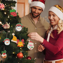 Load image into Gallery viewer, Paint by Numbers Christmas Ornaments - Reindeer Santa Stocking Kit