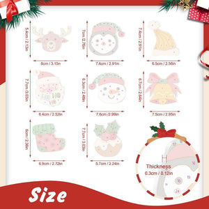 Paint by Numbers Christmas Ornaments - Reindeer Santa Stocking Kit