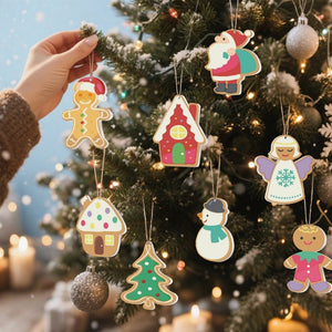 Paint by Numbers Christmas Ornaments - Santa Snowman Kit