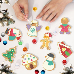 Paint by Numbers Christmas Ornaments - Santa Snowman Kit