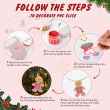 Load image into Gallery viewer, Paint by Numbers Christmas Ornaments - Santa Snowman Kit