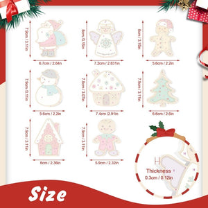 Paint by Numbers Christmas Ornaments - Santa Snowman Kit