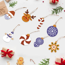 Load image into Gallery viewer, Paint by Numbers Christmas Ornaments - Snowflake Baubles Kit Figured&#39;Art