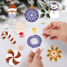 Load image into Gallery viewer, Paint by Numbers Christmas Ornaments - Snowflake Baubles Kit