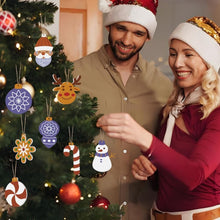 Load image into Gallery viewer, Paint by Numbers Christmas Ornaments - Snowflake Baubles Kit