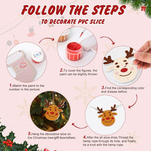 Load image into Gallery viewer, Paint by Numbers Christmas Ornaments - Snowflake Baubles Kit