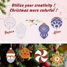 Load image into Gallery viewer, Paint by Numbers Christmas Ornaments - Snowflake Baubles Kit