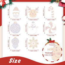 Load image into Gallery viewer, Paint by Numbers Christmas Ornaments - Snowflake Baubles Kit