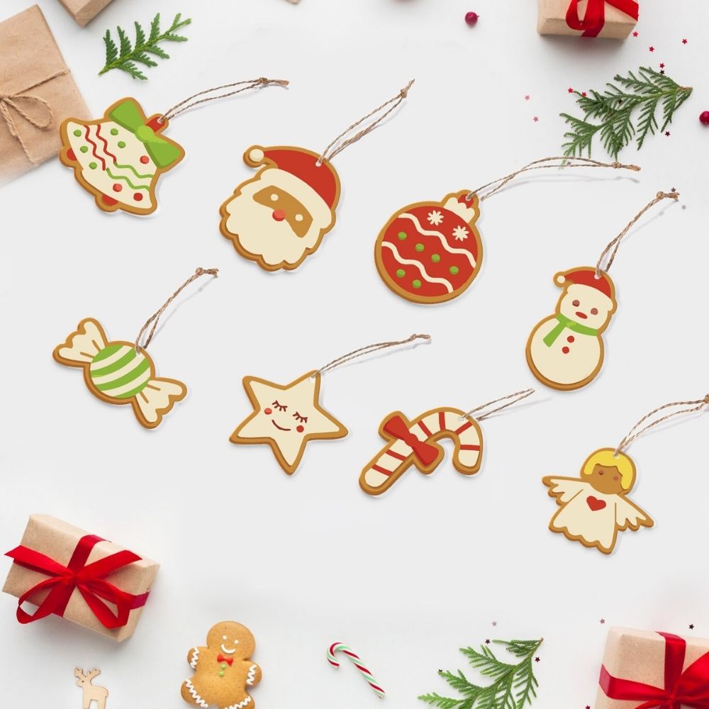 Paint by Numbers Christmas Ornaments - Bells Angel Candy Kit Figured'Art