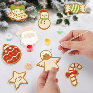 Paint by Numbers Christmas Ornaments - Bells Angel Candy Kit