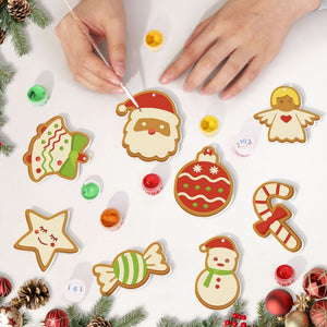 Paint by Numbers Christmas Ornaments - Bells Angel Candy Kit